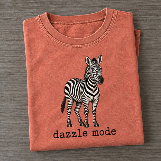 Dazzle Mode Collective Nouns Vintage T-shirt – Terracotta