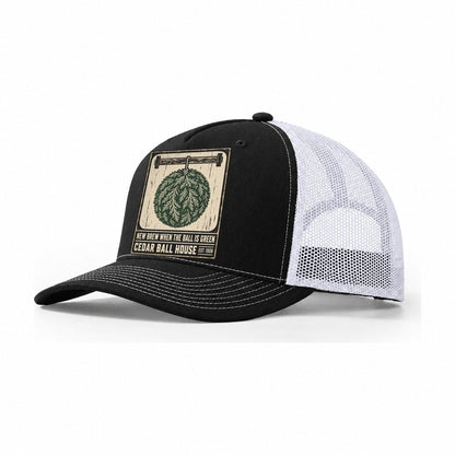 Cedar Ball House Izakaya Rules Trucker Hat – Black White