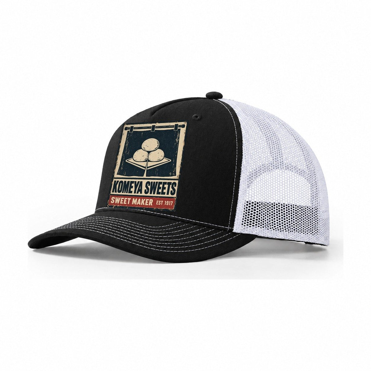 Komeya Sweet Shop Noren Trade Co Trucker Hat – Black White