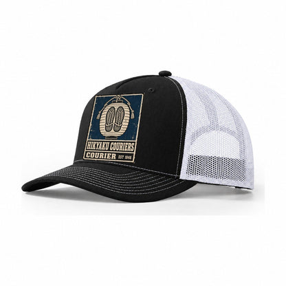 Hikyaku Courier House Noren Trade Co Trucker Hat – Black White