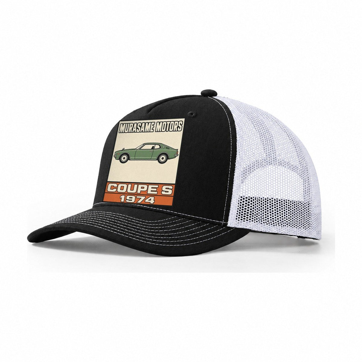 Murasame Coupe S Showa Speed Plates Trucker Hat – Black White