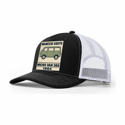 Mamechi Van Showa Speed Plates Trucker Hat – Black White