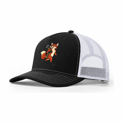 Fox Golf Caddy Sundown Familiars Trucker Hat – Black White