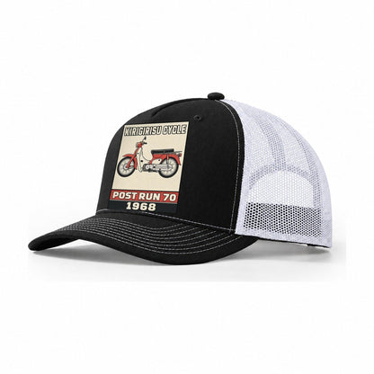 Kirin Post Run 70 Showa Speed Plates Trucker Hat – Black White