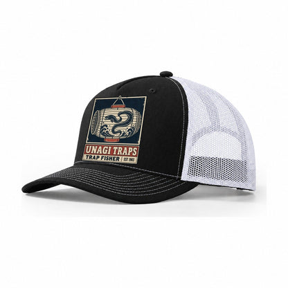 Unagi Trap Co Noren Trade Co Trucker Hat – Black White