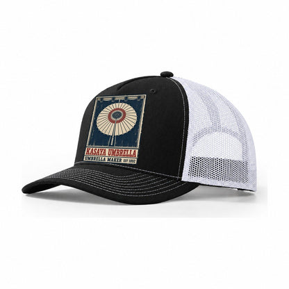 Kasaya Umbrella Noren Trade Co Trucker Hat – Black White