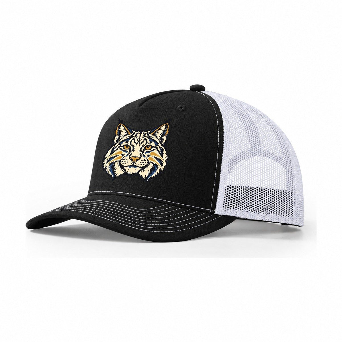 Bobcat Comet Whiskers Sundown Familiars Trucker Hat – Black White
