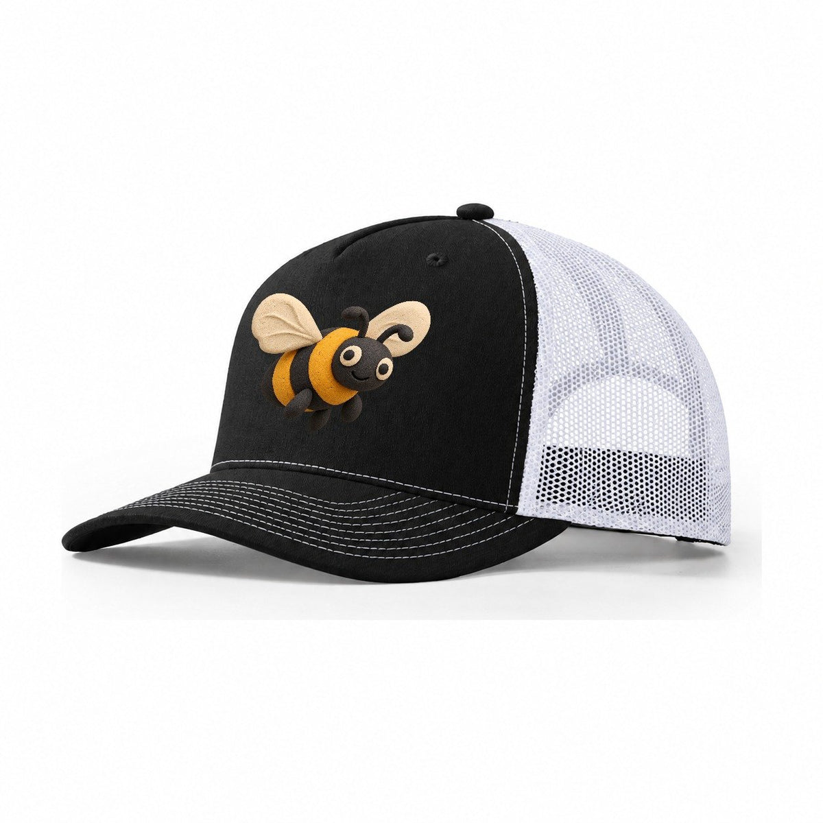 Bumblebee Hover Trucker Hat – Black White