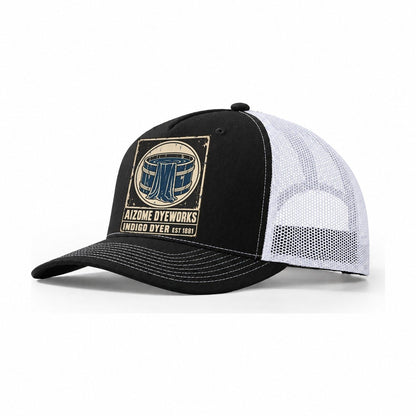 Aizome Dye House Noren Trade Co Trucker Hat – Black White