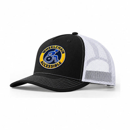 Active Wheelchair Accessible Trucker Hat – Black White