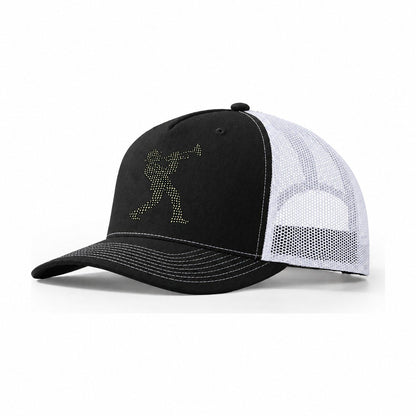 Trumpet Street Song Trucker Hat – Black White