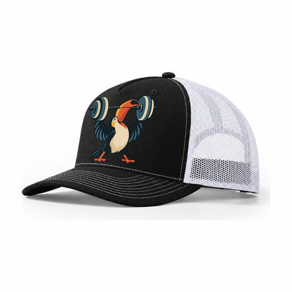 Toucan Beak Press Animal Lifters Trucker Hat – Black White