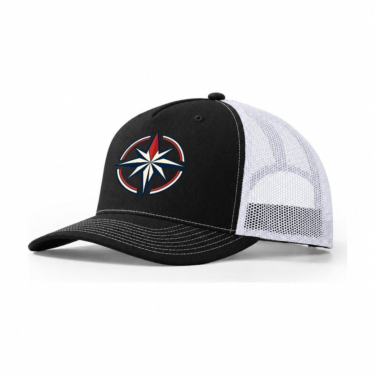 Steady Star Quiet Wards Heritage Trucker Hat – Black White