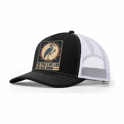 Blue Heron Bar Izakaya Rules Trucker Hat – Black White