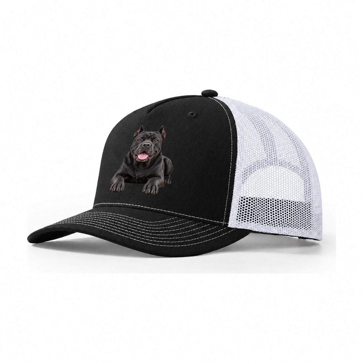 Cane Corso Lying Down Top Breeds Trucker Hat – Black White