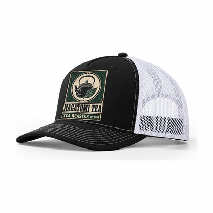 Nagatomi Tea Roasters Noren Trade Co Trucker Hat – Black White
