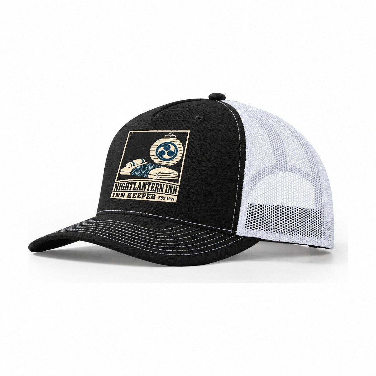 Nightlantern Inn Keeper Noren Trade Co Trucker Hat – Black White