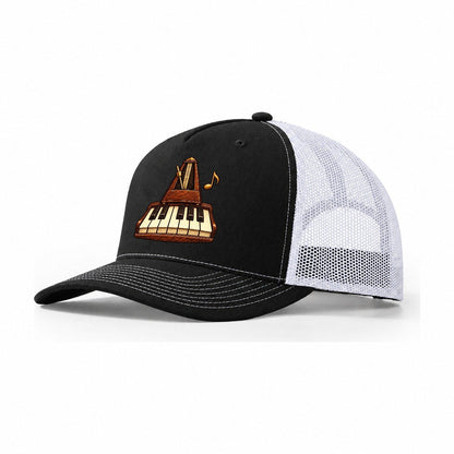 Piano And Metronome Everyday Originals Trucker Hat – Black White