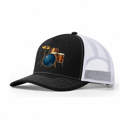Compact Midnight Jazz Kit Pastimes Companions Trucker Hat – Black White
