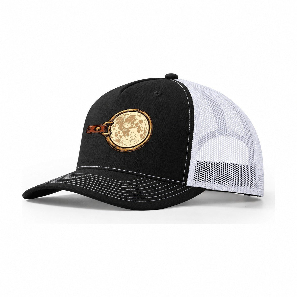 Moonlit Bridle Ring Sundown Familiars Trucker Hat – Black White