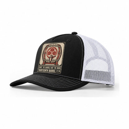 Thirteenth Barrel Izakaya Rules Trucker Hat – Black White