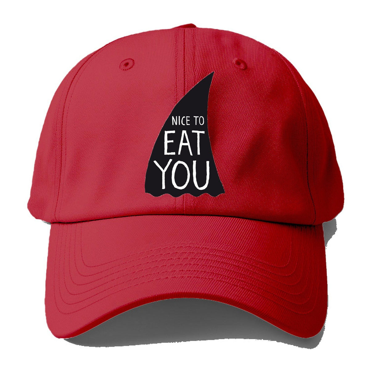 Nice To Eat You Baseball Cap – Red