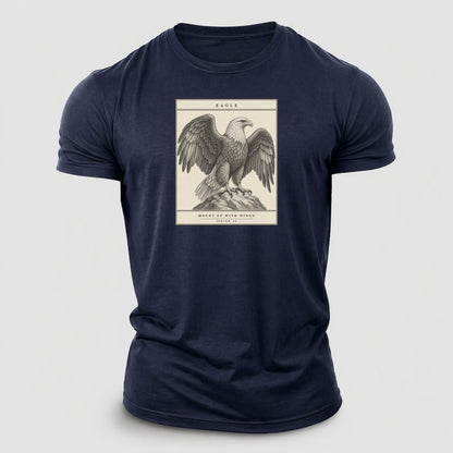 Eagle Specimen Plate Creature Canticle Cotton T-Shirt – Navy