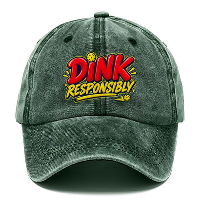 Dink Responsibly Pickleball Life Classic Cap – Forest Mist
