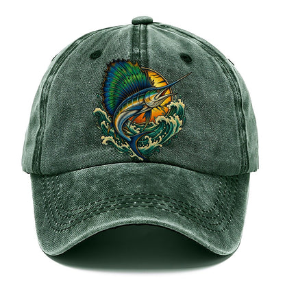 Sailfish Spearhead Fishing Club Classic Cap – Forest Mist