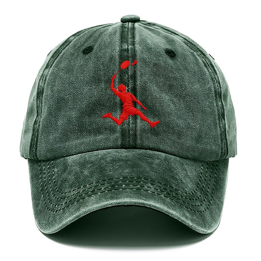 Badminton Scissor Smash Micro Motion Mark Classic Cap – Forest Mist