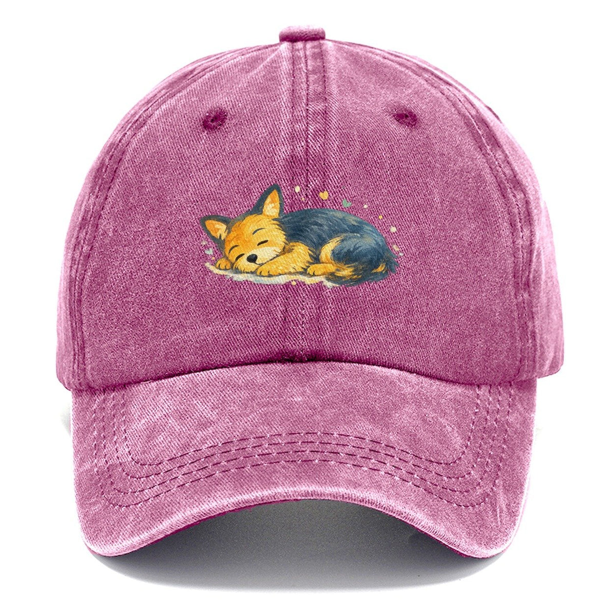 Sleeping Fox Curled Up Classic Cap – Dusty Rose