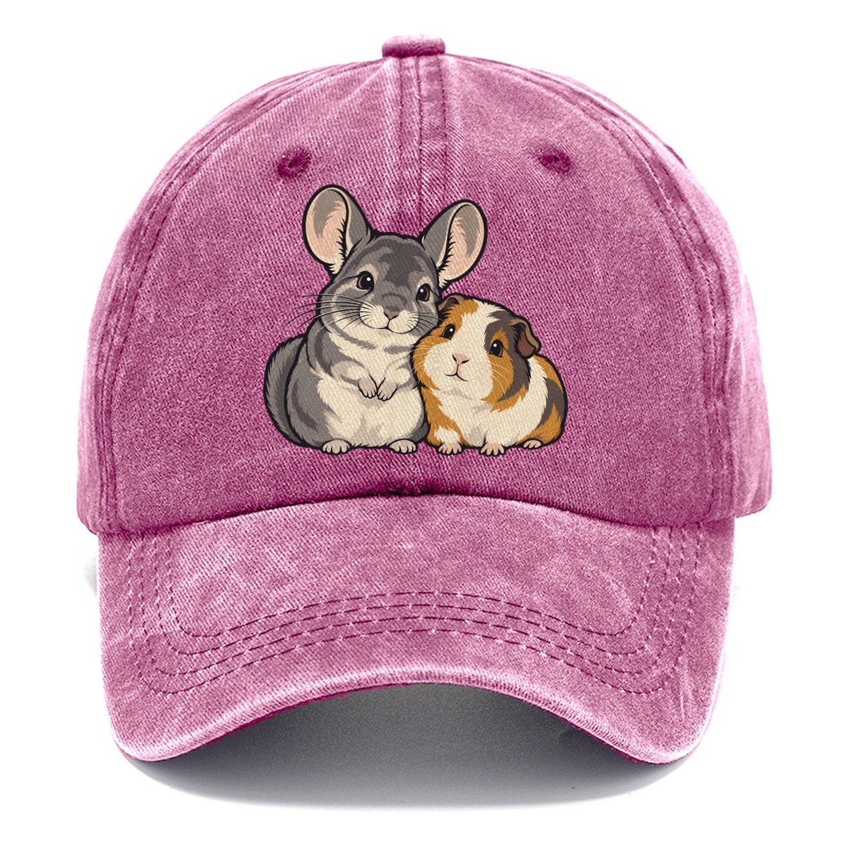 Chinchilla And Guinea Pig Small Pet Logos Classic Cap – Dusty Rose