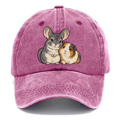Chinchilla And Guinea Pig Small Pet Logos Classic Cap – Dusty Rose