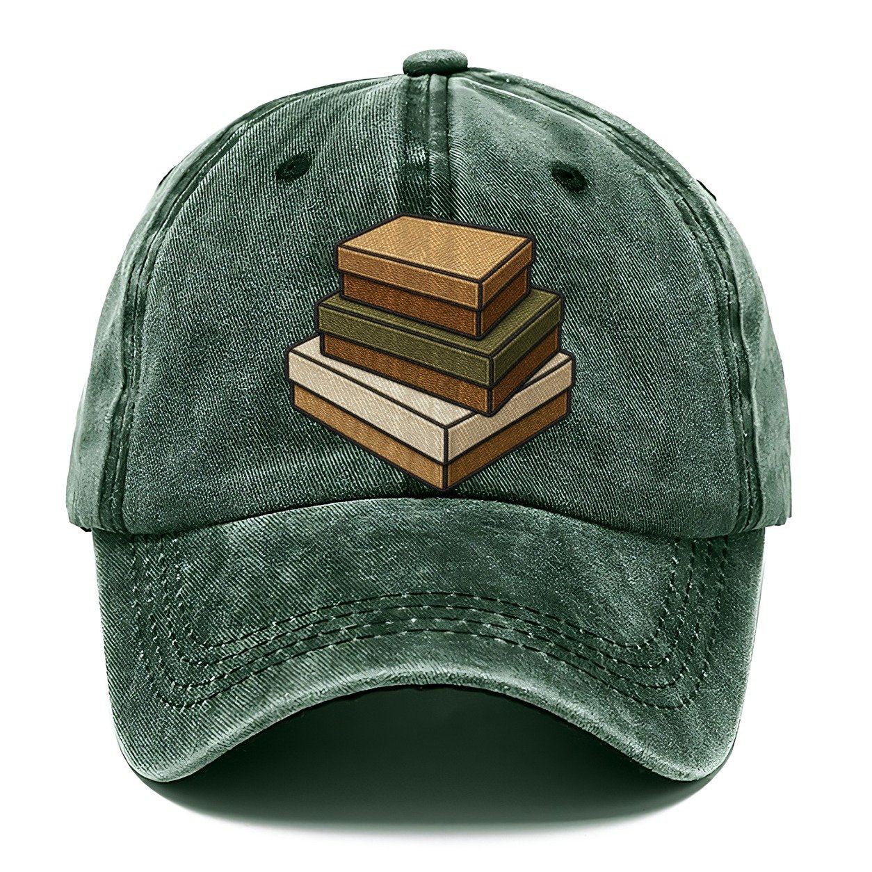 Stack Of Three Blank Lid Game Boxes Board Games Classic Cap – Forest Mist