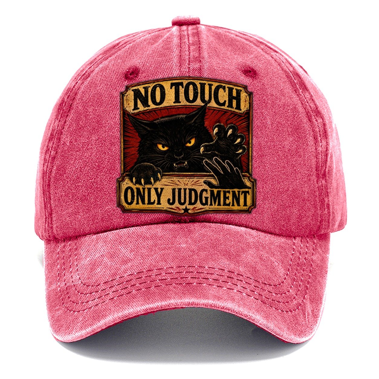 No Touch Only Judgment Classic Cap – Pomegranate Blush