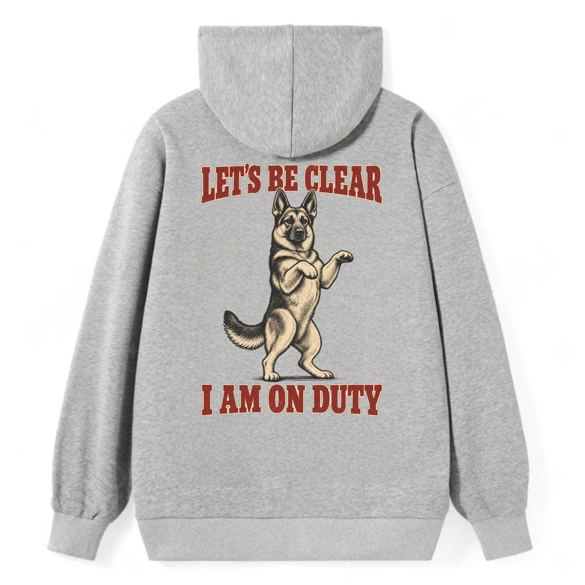 German Shepherd Dog Declarations Classic Pullover Hoodie – Grey