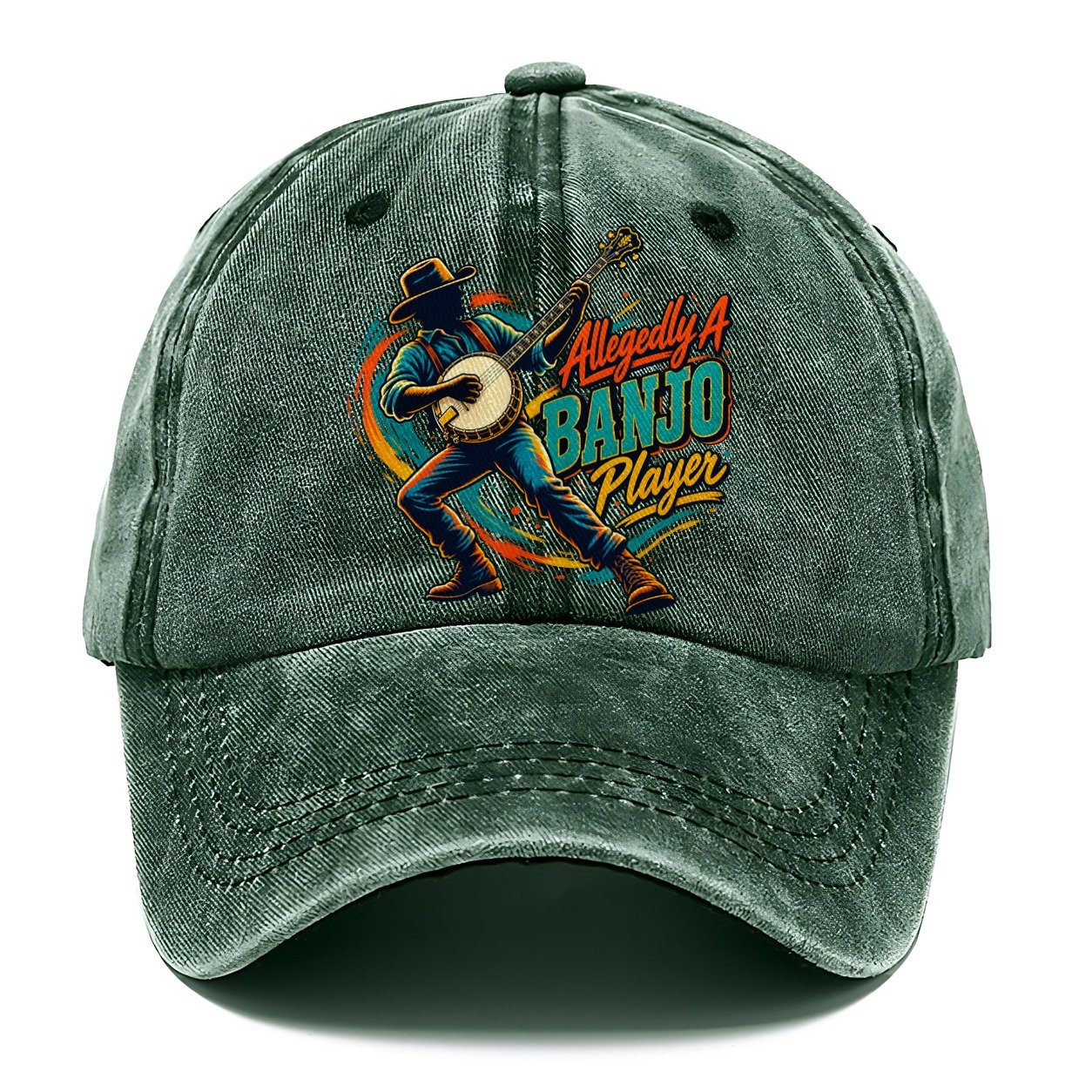 Allegedly A Banjo Player Music Instruments Classic Cap – Forest Mist