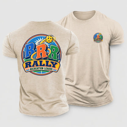 Rally Recreation League Pickleball Life Cotton T-Shirt – Sand
