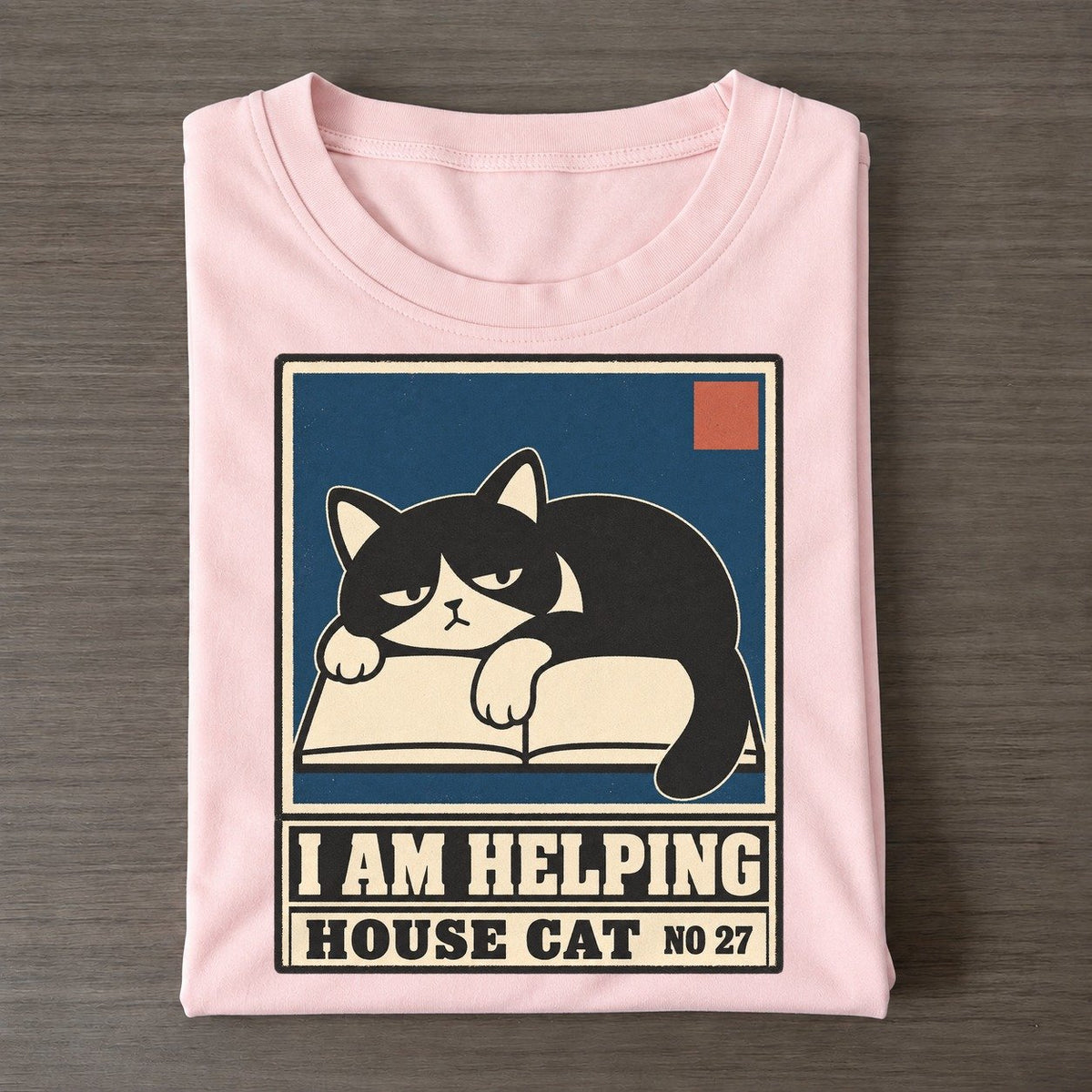 I Am Helping Neko Says No Classic T-shirt – Pink