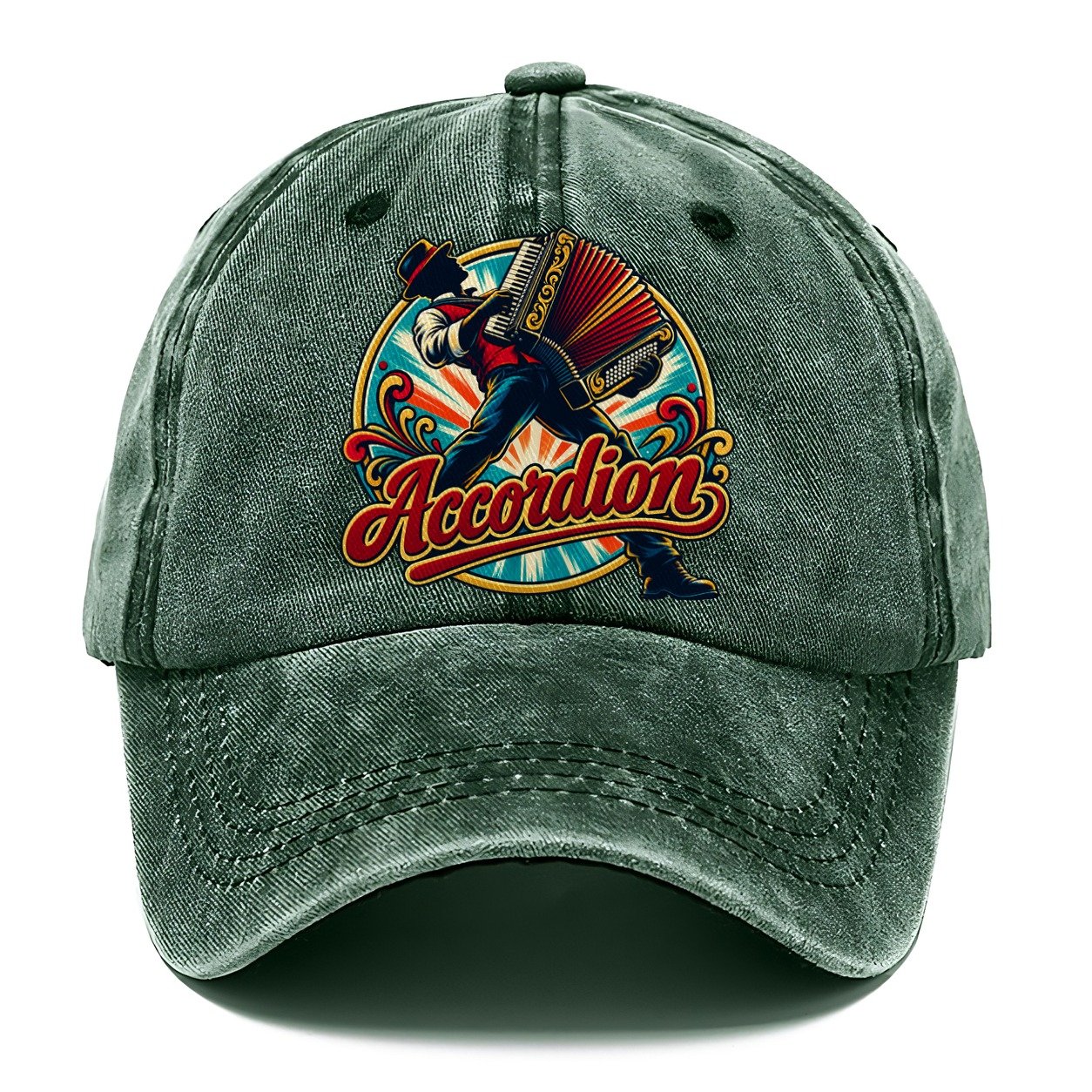 Accordion Crest Music Instruments Classic Cap – Forest Mist