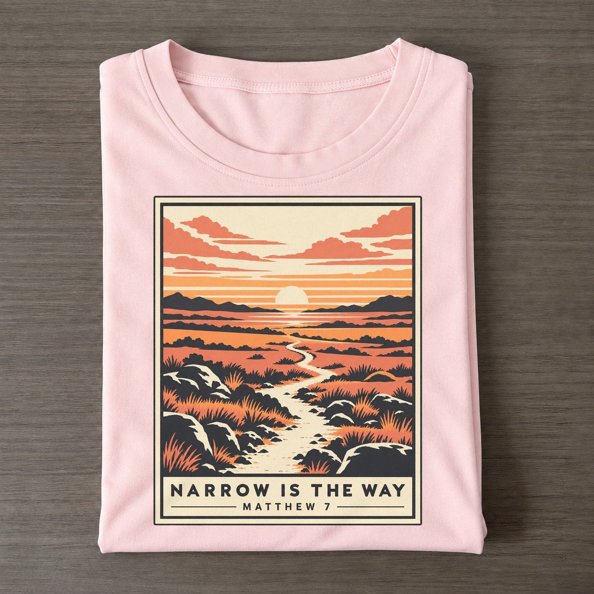 Narrow Is The Way Given Light Classic T-shirt – Pink