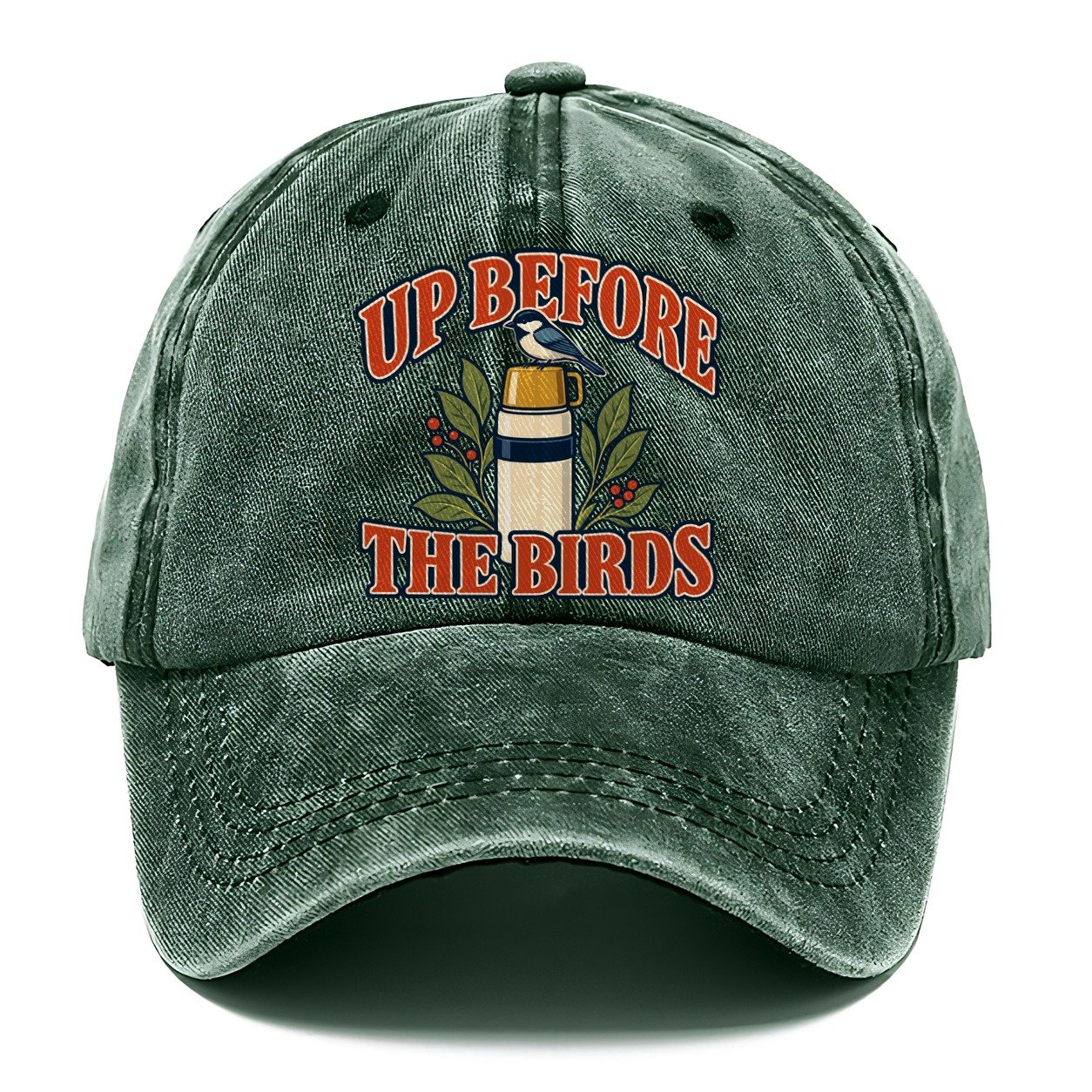 Up Before The Birds Birdwatching Classic Cap – Forest Mist
