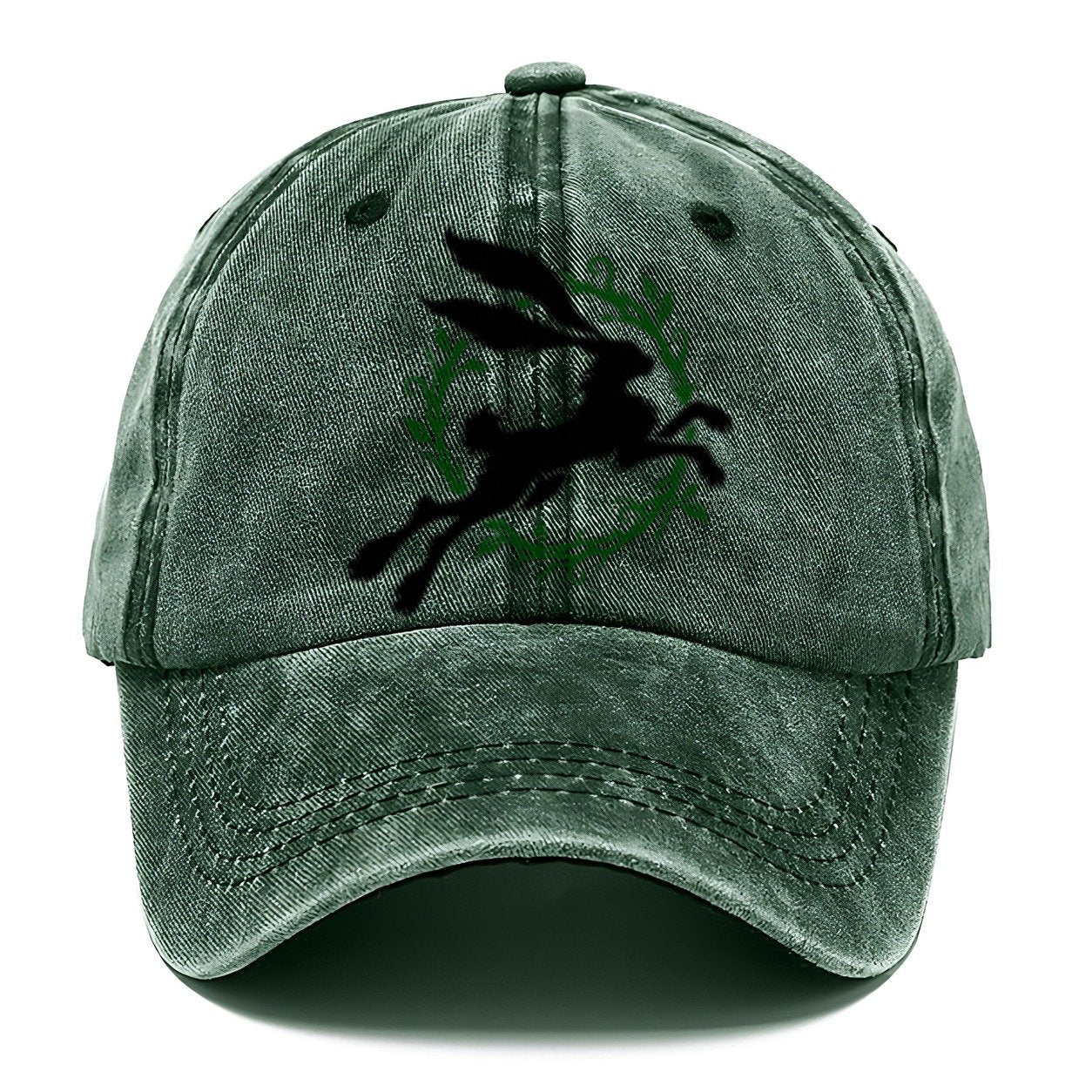 Celtic Hare Familiar Witch Magic Classic Cap – Forest Mist