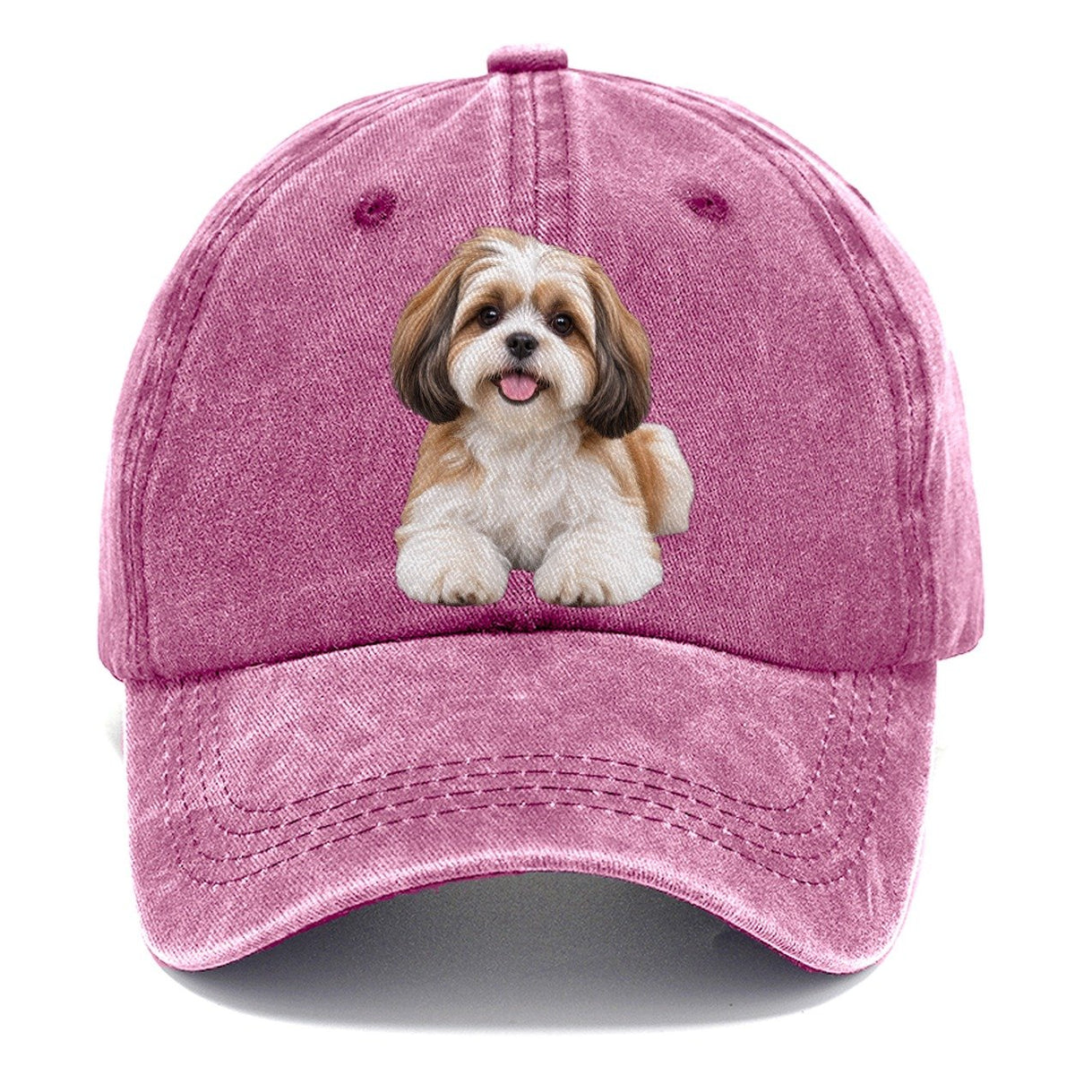 Shih Tzu Sitting Top Breeds Classic Cap – Dusty Rose