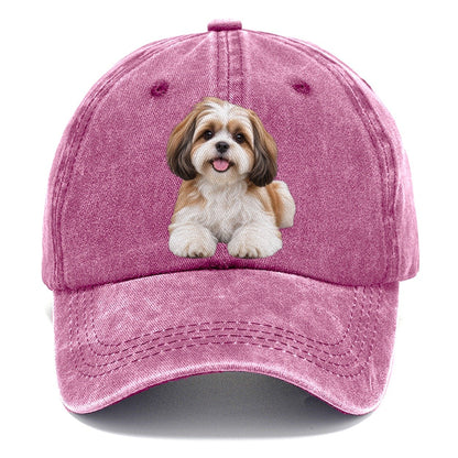 Shih Tzu Sitting Top Breeds Classic Cap – Dusty Rose