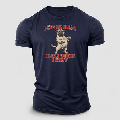 Bullmastiff Dog Declarations Cotton T-Shirt – Navy