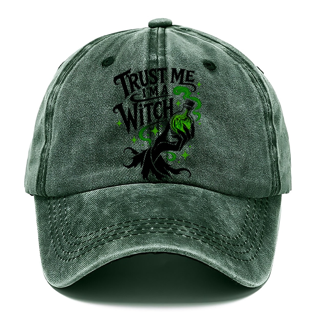 Trust Me I Am A Witch Slogan Witch Magic Classic Cap – Forest Mist