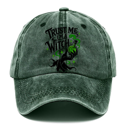 Trust Me I Am A Witch Slogan Witch Magic Classic Cap – Forest Mist