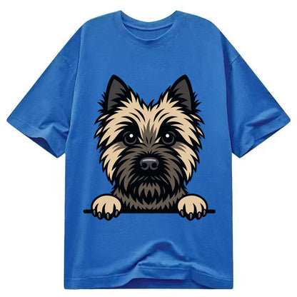 Cairn Terrier Wheaten Colored Pose Classic T-shirt – Blue