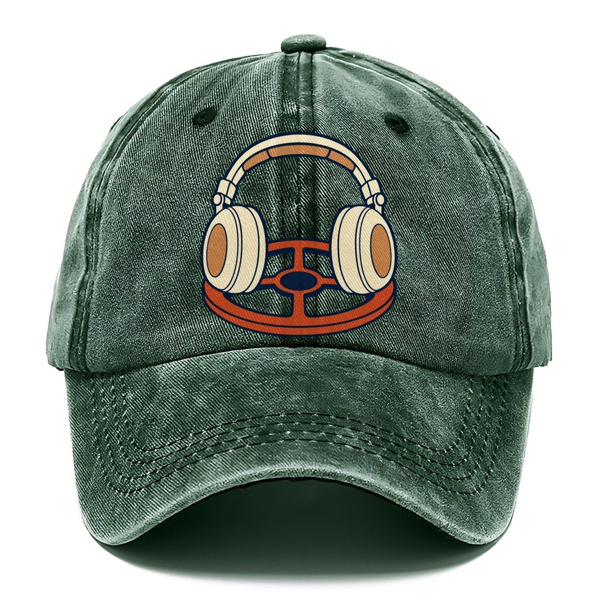 Headphones On The Coil Treasure Hunting Classic Cap – Forest Mist